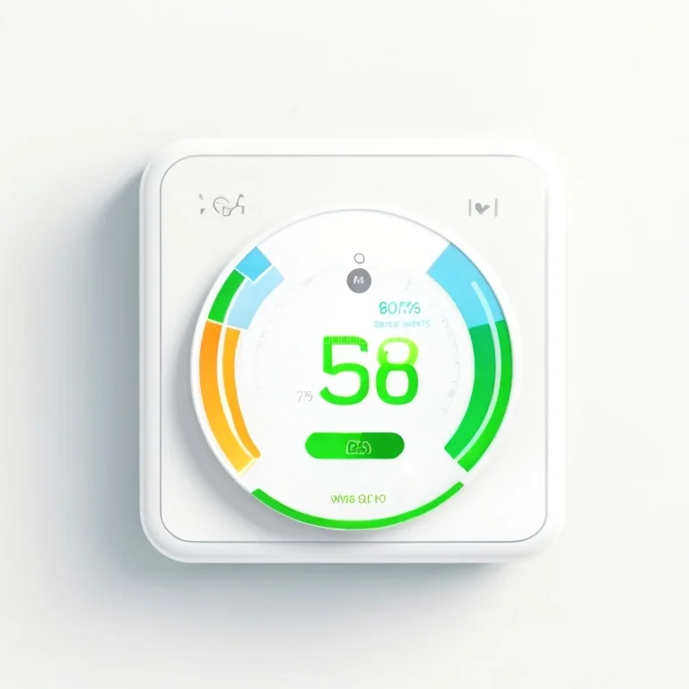 Thermostat EcoTempWay affichant un planning d'économie d'énergie